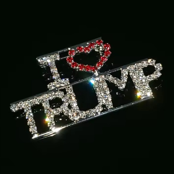 Jewelry - Trump brooch I love Trump pin make America great again MAGA patriotic